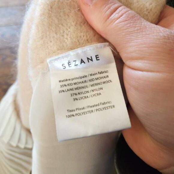 Sezane Sweater with Pleated Hem, Reposhed, Read Description, French Chic - Picture 4 of 7